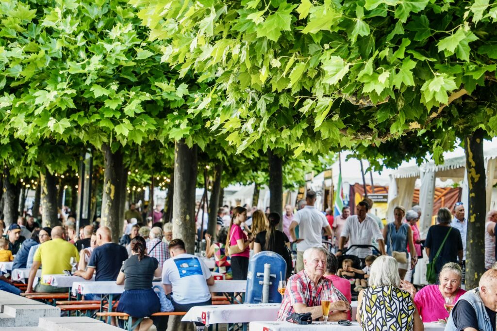 Im Schatten der Bäume entspannen