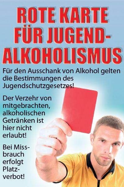Rote Karte für Jugendalkoholismus!