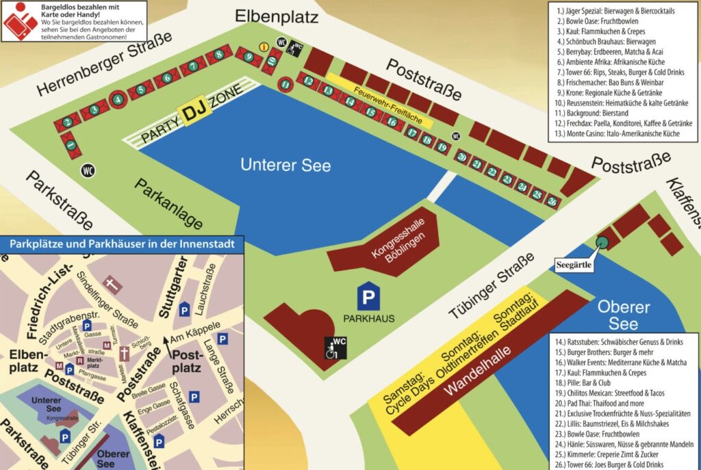 Lageplan von Schlemmen am See Böblingen